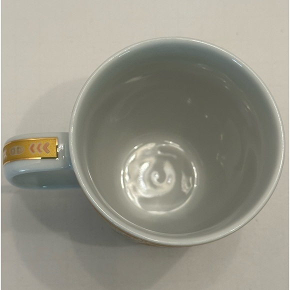 ETC Desing Pharaoh Coffee Mug White and Gold Made in Egypt - Picture 3 of 5